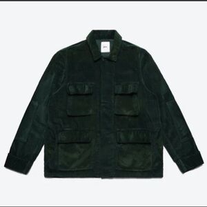 BTFL Studio Los Angeles BDU Men's Emerald Green Corduroy Cargo Jacket Size XL